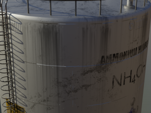 industrial large ammonium hydroxide storage tank Modèle 3D