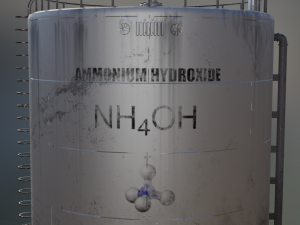 industrial large ammonium hydroxide storage tank Modèle 3D