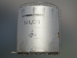 industrial large ammonium hydroxide storage tank Modèle 3D