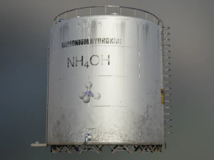 industrial large ammonium hydroxide storage tank 3D Model
