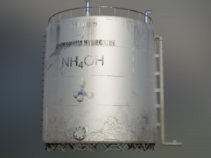 industrial large ammonium hydroxide storage tank Modèle 3D