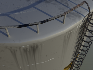 industrial large ammonium hydroxide storage tank Modèle 3D