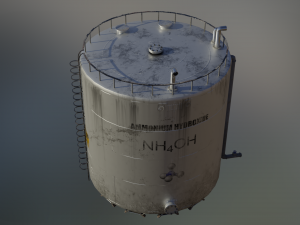 industrial large ammonium hydroxide storage tank Modèle 3D