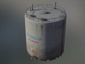 industrial large petroleum storage tank 3D Model