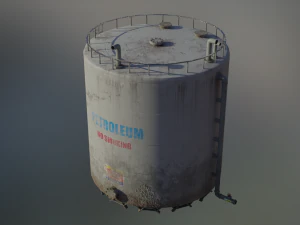 industrial large petroleum storage tank 3D Model