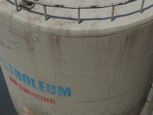 industrial large petroleum storage tank 3D Модель