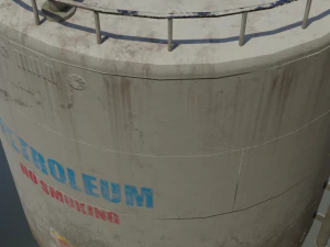 industrial large petroleum storage tank 3D Model