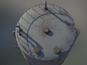 industrial large petroleum storage tank 3D Модель