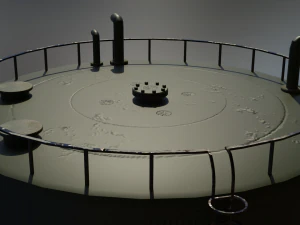 industrial large propane gas storage tank 3D Model
