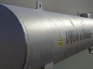 industrial liquid nitrogen storage tank 3D Model