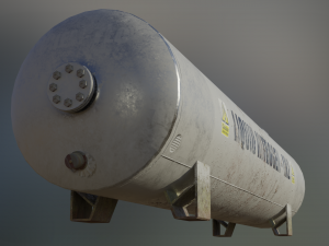 industrial liquid nitrogen storage tank 3D Модель
