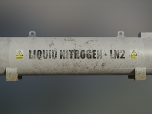 industrial liquid nitrogen storage tank 3D Модель