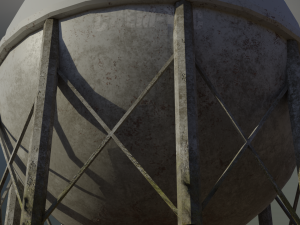 industrial liquid oxygen spherical storage tank Modelo 3D