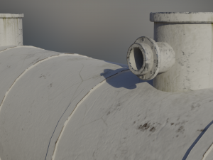 industrial liquid oxygen storage tank Model 3D