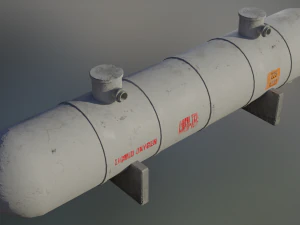 industrial liquid oxygen storage tank 3D Model