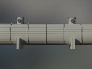 industrial liquid oxygen storage tank 3D Model