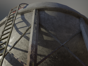 industrial lpg spherical storage tank Modelo 3D