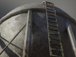 industrial lpg spherical storage tank Modelo 3D