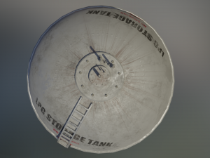 industrial lpg spherical storage tank Modelo 3D