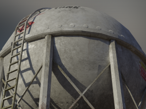 industrial lpg spherical storage tank Modelo 3D