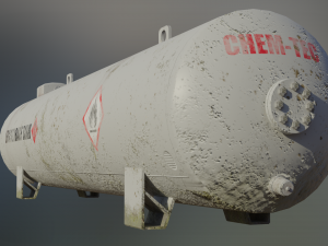 industrial lpg storage tank 3D Модель