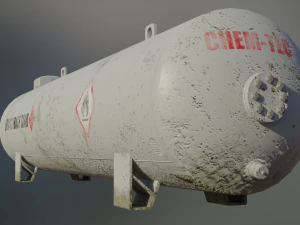 industrial lpg storage tank 3D Model