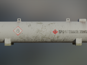 industrial lpg storage tank 3D Модель