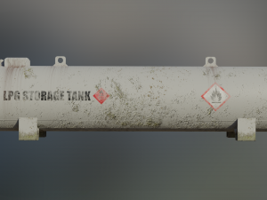industrial lpg storage tank 3D Модель