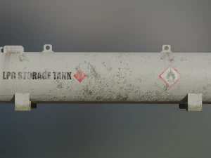 industrial lpg storage tank 3D Model