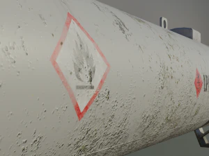 industrial lpg storage tank 3D Model