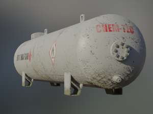 industrial lpg storage tank 3D Модель