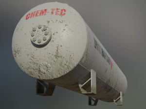 industrial lpg storage tank 3D Model