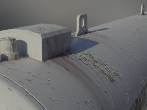 industrial lpg storage tank 3D Model