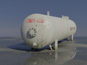 industrial lpg storage tank 3D Model