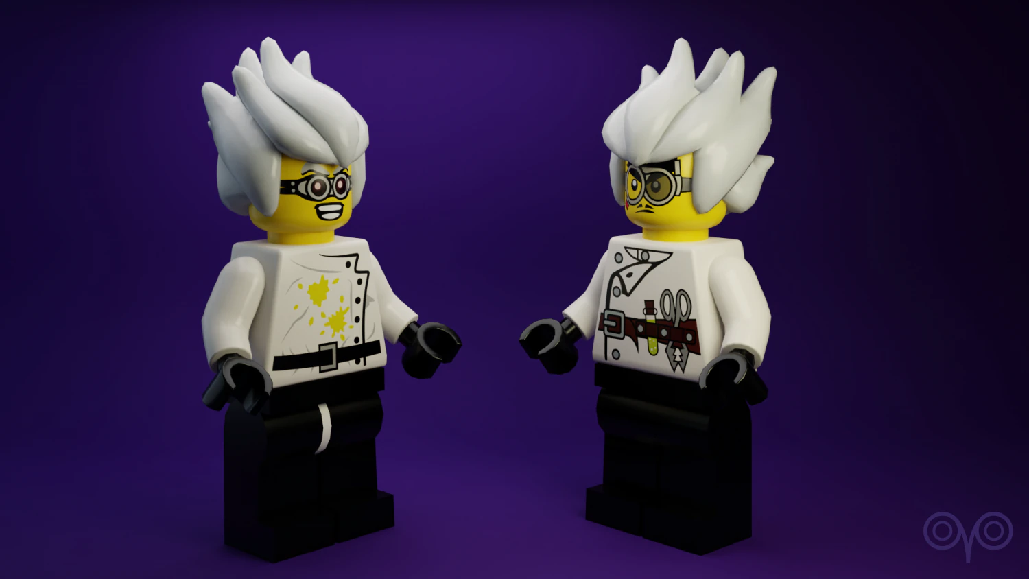 lego crazy scientific 3D Model .c4d .max .obj .3ds .fbx .stl .blend