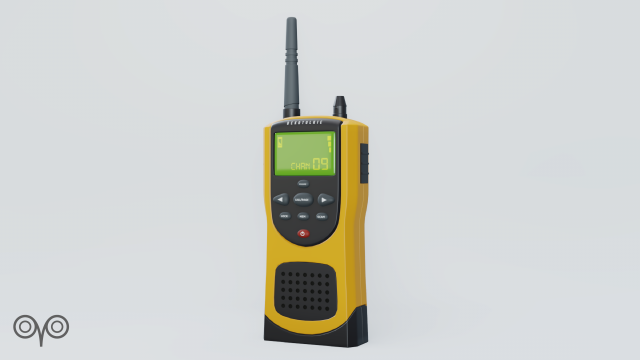 radio militar 3D Model .c4d .max .obj .3ds .fbx .stl .blend 