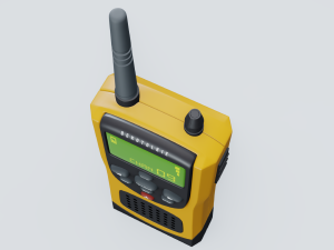 radio militar 3D Model