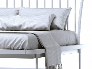 bed chic mid bed 3D 모델