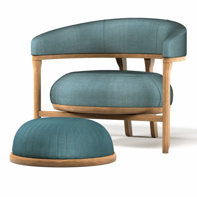 1290 armchair tecni nova interiors 3D 모델 .c4d .max .obj .3ds .fbx .stl .blend 