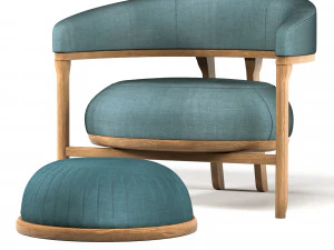 1290 sillón tecni nova interiores Modelo 3D