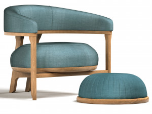 1290 armchair tecni nova interiors 3D 모델