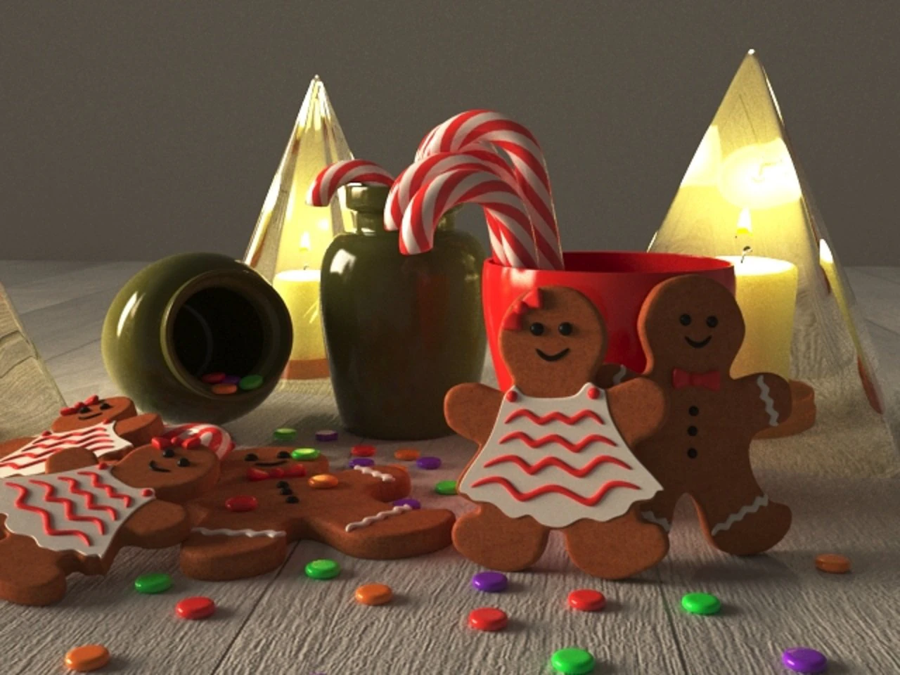 christmas decor 3D Model .c4d .max .obj .3ds .fbx .stl .blend 
