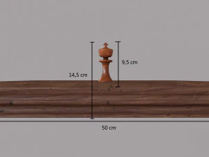 chess game board and all pieces 3D Model