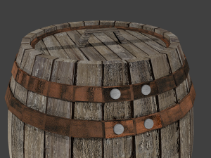 old barrel Model 3D