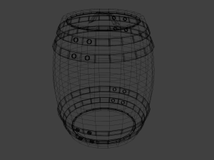 old barrel Model 3D