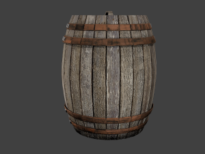 old barrel Model 3D