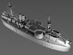 Ship cruiser Modèle 3D