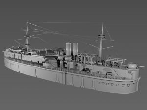Ship cruiser 3D Модель