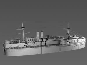 Ship cruiser 3D Модель