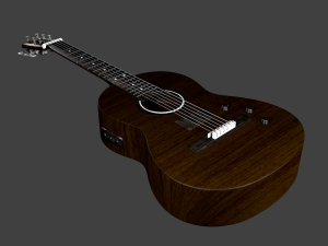 guitar acoustic Modèle 3D